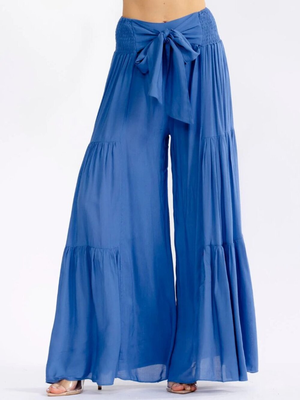 Theβ Ultimate Coastal Boho Tiered Palazzo Pants
